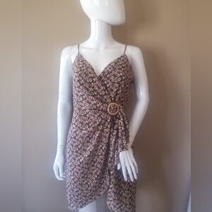Row A Boho Floral Women's Dress Size Large. Never worn.